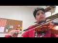 Ikshan plays long long ago and variations from suzuki viola book 2