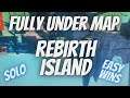 Warzone FULLY under the map on rebirth island!!!!! Easy wins!!!!season 6!!!!