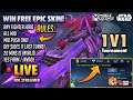 🔴 1V1 BATTLE USING FIGHTER AND WIN EPIC SKIN! [1v1 Tournament] | Nahjra Gaming is Live - MLBB