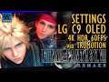 Final Fantasy 7 Settings LG C9 4K HDR for 60fps TruMotion✨ Settings LG 4k Oled PS4 Pro Xbox One X