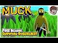 FREE BIZARRE SURVIVAL ROGUELIKE GAME!! | Let's Try: Muck | PC Gameplay