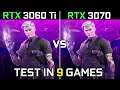 RTX 3060 Ti vs RTX 3070 | Test In 9 Games | 1080p - 1440p