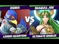 Smash Ultimate Tournament - Osiris (Falco) Vs. Seagull Joe (Palutena) S@X 318 SSBU Losers Quarters
