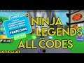 Ninja Legends All Codes