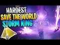FORTNITE - Killing The HARDEST STORM KING In Save The World! Getting My First Mythic Weapon