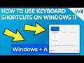 How to use keyboard shortcuts in Windows 11
