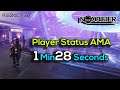 "Player Status AMA" in 1 min 28 sec