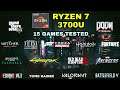 Ryzen 7 3700U Vega 10 Gaming Test ! 2021