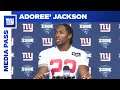 Adoree' Jackson on Facing Amari Cooper & CeeDee Lamb | New York Giants