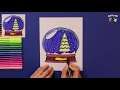 How to draw a snow globe