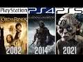 Lord of the Rings PlayStation Evolution PS2 - PS5 (2002-2021)