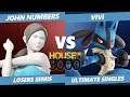 Smash Ultimate Tournament - John Numbers (Wii Fit) Vs. Vivi (Lucario) SSBU Xeno 179 Losers Semis