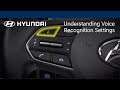 Understanding Voice Recognition Settings | Hyundai
