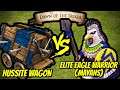 200 ELITE HUSSITE WAGONS vs 200 (Mayans) ELITE EAGLE WARRIORS | AoE II: Definitive Edition
