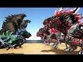 MECHA GOJIRAN vs TEAM GODZILLA | Ark Battle