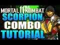Mortal Kombat 11 Scorpion Combo Tutorial - Scorpion Jump Kick Combo Guide Daryus P