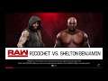 WWE 2K19 Ricochet VS Shelton Benjamin 1 VS 1 Match