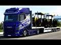 Euro truck Simulator 2 - FLIEGL FLATBED TRAILER sur Grand Utopia ( 🚛 Mods Review #8 ) [1.40]