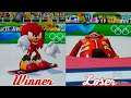 Mario & Sonic at the Olympic Winter Games Dr. Eggman Loses To Knuckles in Snowboard Cross