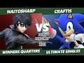 Push the Limit 13 Winners Quarters - naitosharp (Joker) Vs. Craftis (Sonic) SSBU Ultimate Tournament
