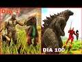 SOBREVIVI 100 dias no Planeta dos Dinossauros no ARK HARDCORE - O FILME