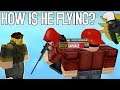 FLYING HACKER SPAWN KILLS ME | Arsenal Roblox