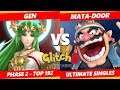 Glitch 8 SSBU - Gen (Palutena) Vs. Mata-Door (Wario) Smash Ultimate Tournament Top 192