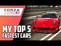 TOP 5 Fastest Cars in FORZA HORIZON 4 (all tunes plus gameplay)
