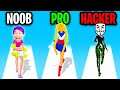 NOOB vs PRO vs HACKER In MAKEOVER RUN! (MAX LEVEL MIRACULOUS LADYBUG SKIN!?)