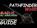 Pathfinder: WotR - All Magus SubClasses Starting Builds - Beginner's Guide [2021] [1080p HD]