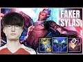 T1 FAKER SYLAS MID VS IRELIA - WORLDS 2021 BOOTCAMP - PATCH 11.21