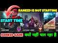 WHY RANKED GAME IS NOT STARTING | ranked season has ended free fire new ranked season start time