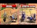 Age of Empires 2: Definitive Edition - All Unique Units Comparison - Original vs Remaster