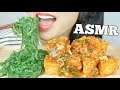 ASMR Spicy Tofu + Seaweed Salad (EATING SOUNDS) NO TALKING | SAS-ASMR