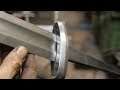 Forging a 864 layer pattern welded viking sword, part 3, forging the guard