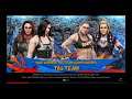 WWE 2K19 Ronda Rousey,Natalya VS Gina Carano,Nia Jax Elm. Tag Match WWE Women's Tag Titles