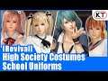 Dead or Alive 6 - High Society Costumes (School Uniforms)