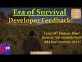 Era of Survival - More Developer Feedback After His First Big Update!