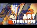 Funky Panda September Art Time-lapse