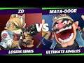 S@X 416 Losers Semis - ZD (Fox) Vs. Mata-Door (Wario) Smash Ultimate - SSBU