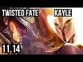 TWISTED FATE vs KAYLE (MID) | 2.7M mastery, 1000+ games, 9/3/13 | BR Master | v11.14
