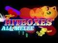 MELEE ALL Hitboxes + Frame Data (Every Character SSBM)