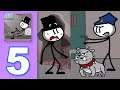 Prison Escape Stickman Story - Gameplay - Part 5 (IOS, Android)