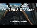 1 Minute DCS - FW190 A-8 'Anton' - Instrument Tutorial