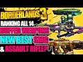 TESTING & RANKING ALL 14 BUFFED WEAPONS! HELLFIRE IS GREAT NOW? HYPERFOCUS BEST SMG? Borderlands 3