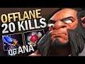Dota Offlane Axe with 20 Kills by OG.Ana 7.22 Gameplay ROAD TO TI11