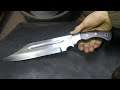 Forging a Seax Bowie knife, the complete movie.