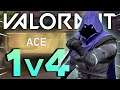 A 1v4 CLUTCH TO WIN THE MATCH (VALORANT) | Closed Beta Valorant Highlights