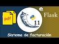 🥐 Demo Curso Flask Módulo 11 Sencilo sistema de facturación y PDF