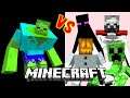 Mutant Zombie Vs. Mutant Creatures Beasts | Minecraft Mob Battle